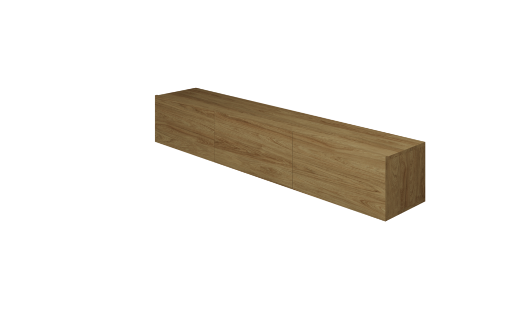 Nowoczesna Szafka RTV Wisząca Hikora, Minimalistyczny Design - 3 Drzwi 5 szafka rtv wisząca hikora 180 cm detal wykończenia
