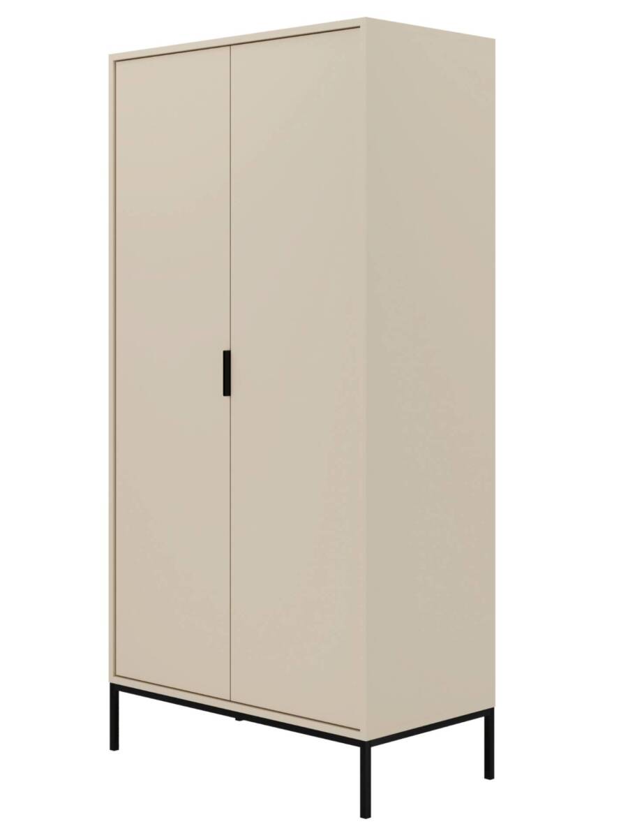 Elegancka Szafa Kaszmir, Czarne Nogi - Nowoczesny Design 1