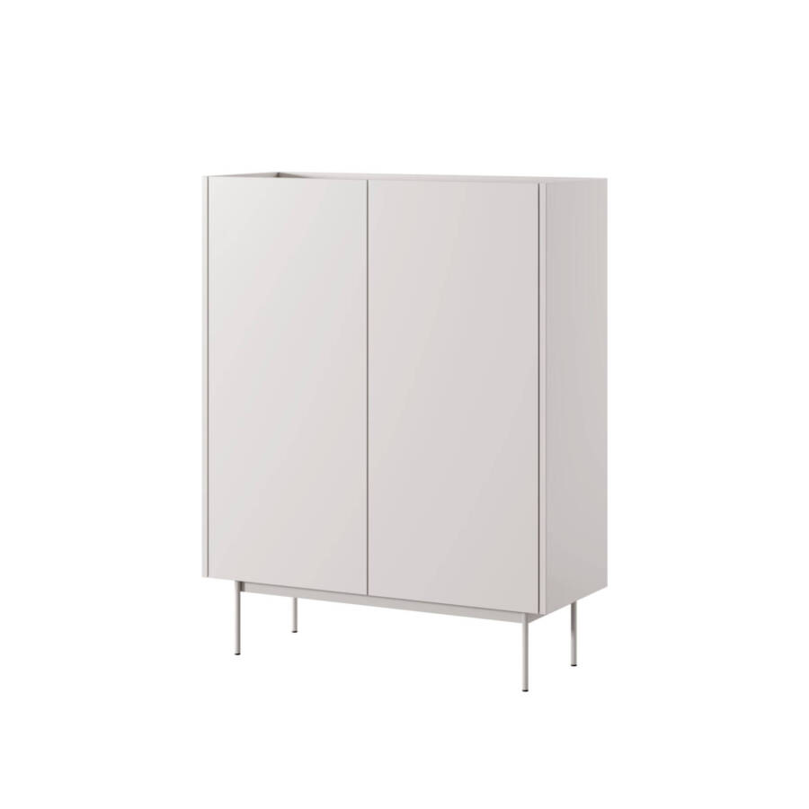 Szafka kaszmir-dąb 122 cm - nowoczesna, 2 drzwi, płyta laminowana