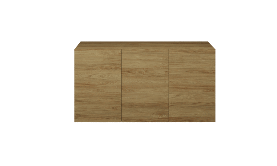 Nowoczesna Komoda Wisząca Hikora, Minimalistyczny Design - 3 Drzwi 1