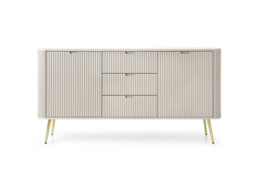 1f6bdce6f8c1e8dc6489db1ee1a74507 Nowoczesna komoda kaszmir MDF 168 cm - złote nóżki 1