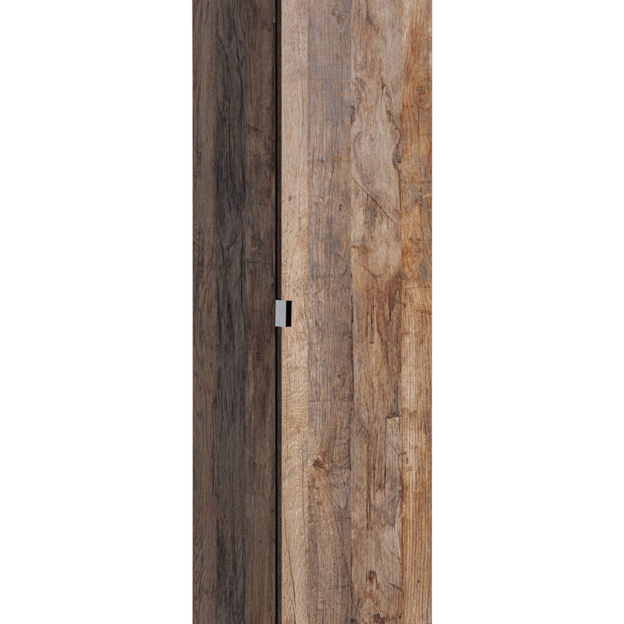 Szafka łazienkowa wysoka dąb vintage 160 cm z półkami i szufladami