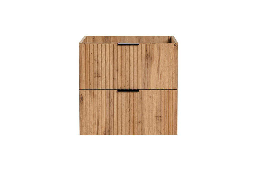 Szafka pod umywalkę dąb wotan 60 cm ryflowana 2 szuflady 4 szafka pod umywalkę dąb wotan 60 cm ryflowane fronty