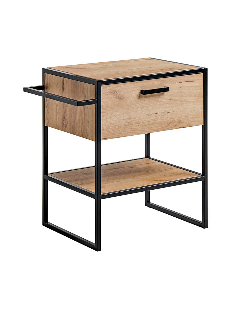 szafka łazienkowa loft 70 cm dąb złoty czarny stelaż szafka łazienkowa loft 70 cm dąb złoty czarny stelaż