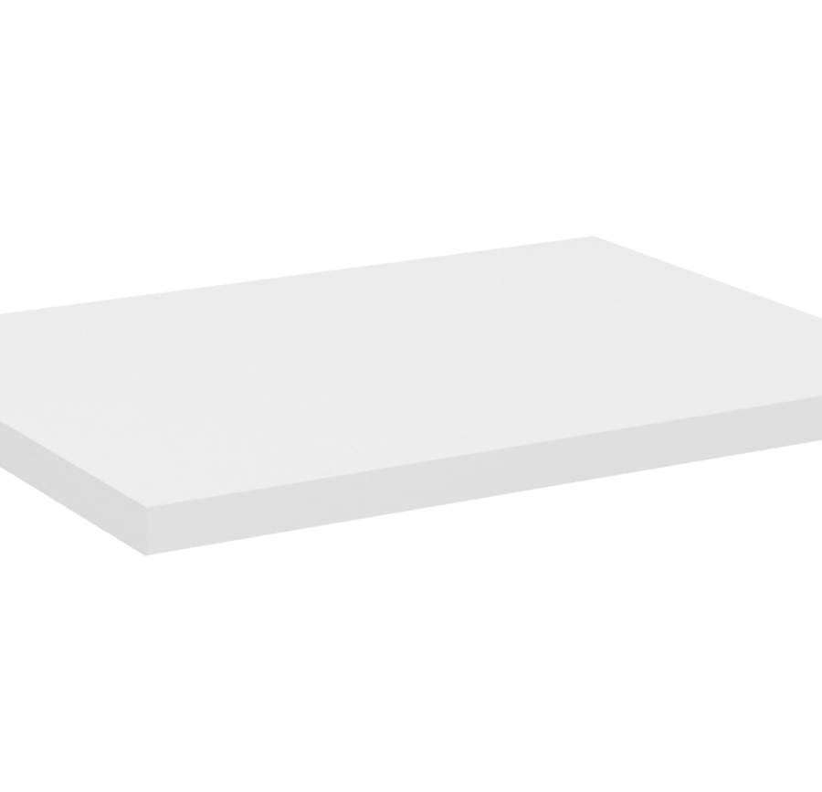 Blat łazienkowy 50 cm MDF biały mat pod umywalkę nablatową