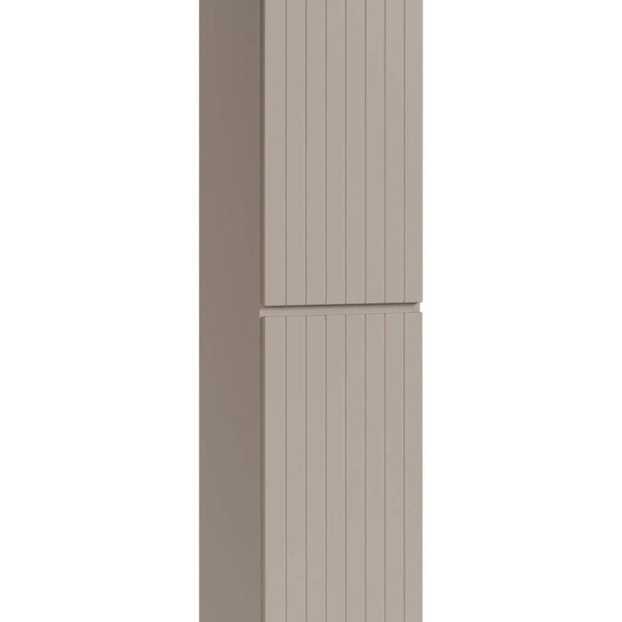 Szafka łazienkowa wysoka 160 cm 2 drzwi Kaszmirowy Mat frez