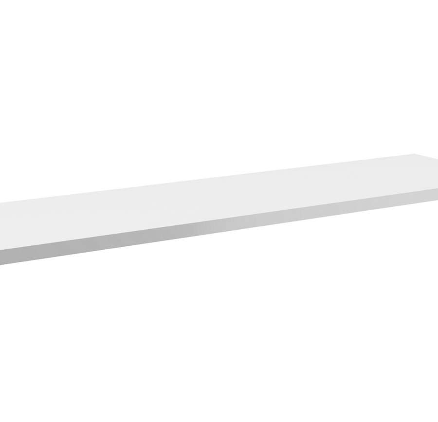 Blat łazienkowy biały 140 cm MDF z powłoką PVC