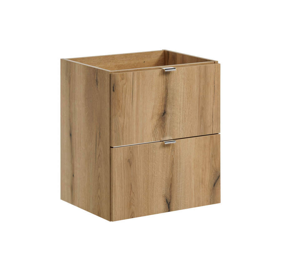 Szafka łazienkowa pod umywalkę 50 cm dąb Coast 2 szuflady cichy domyk