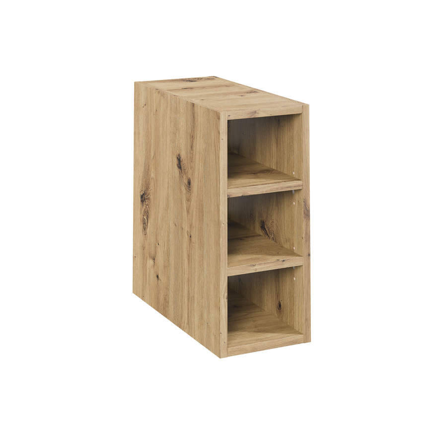 Szafka łazienkowa otwarta pod blat 20 cm dąb artisan regał
