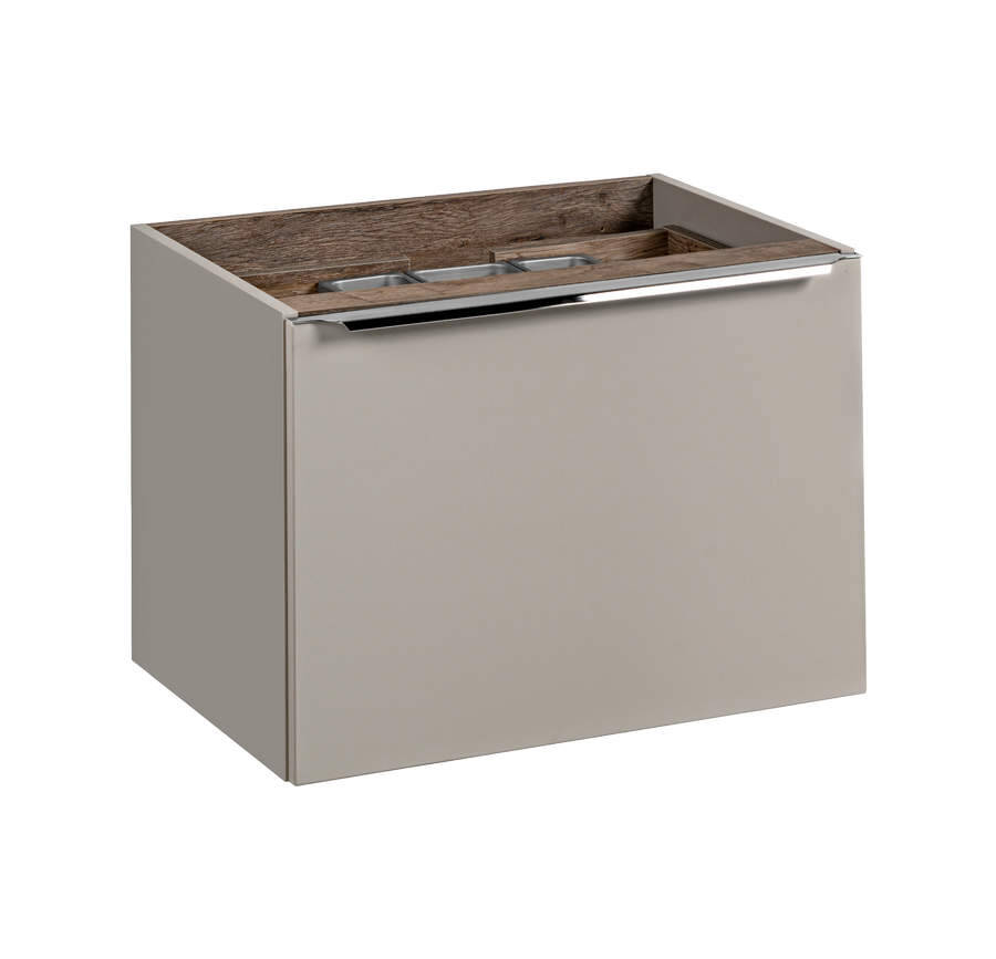 Szafka łazienkowa pod umywalkę 60 cm z 2 szufladami – szary krzemowy