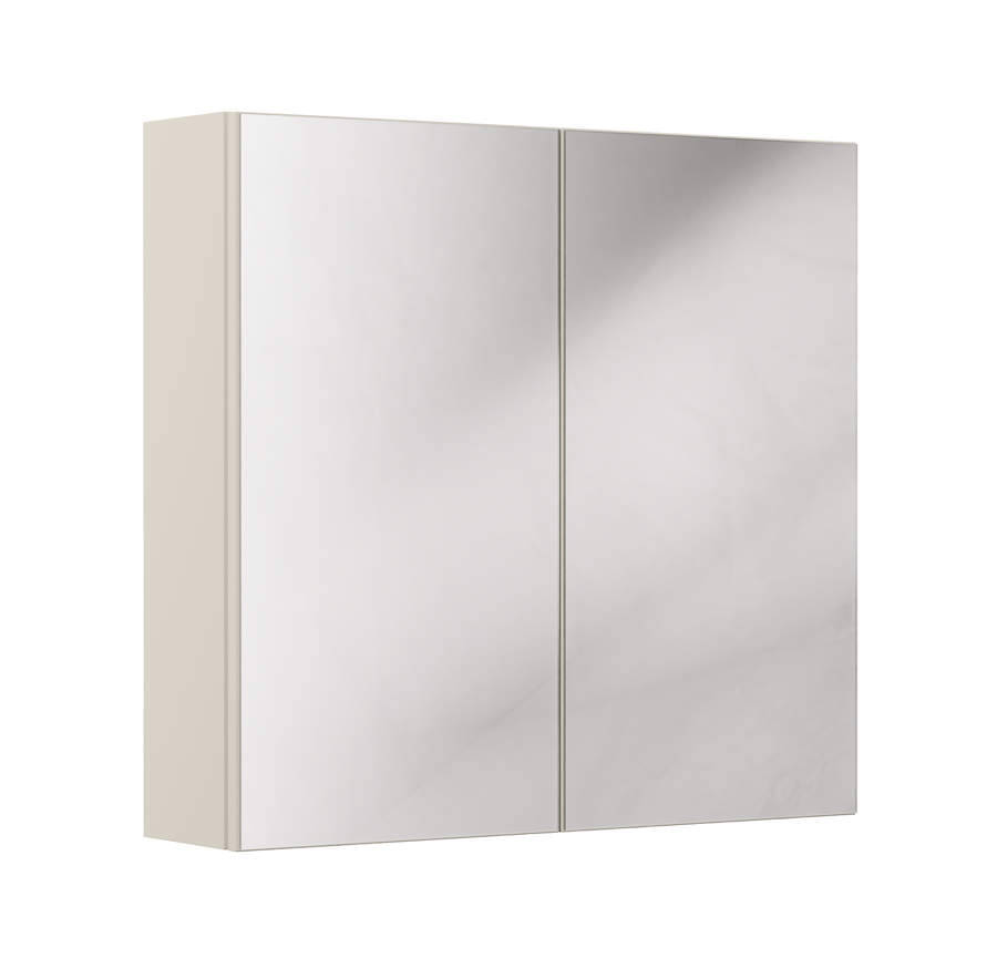 Szafka łazienkowa z lustrem 80 cm kaszmir 2 drzwi nowoczesna