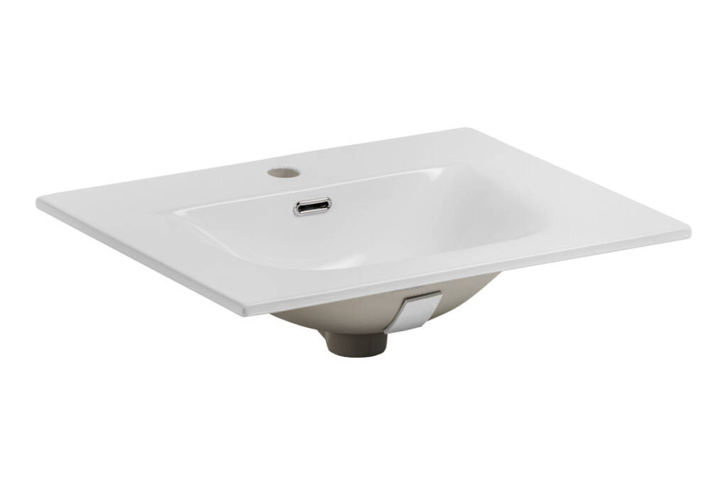zestaw łazienkowy czarny mat z umywalką 60 cm