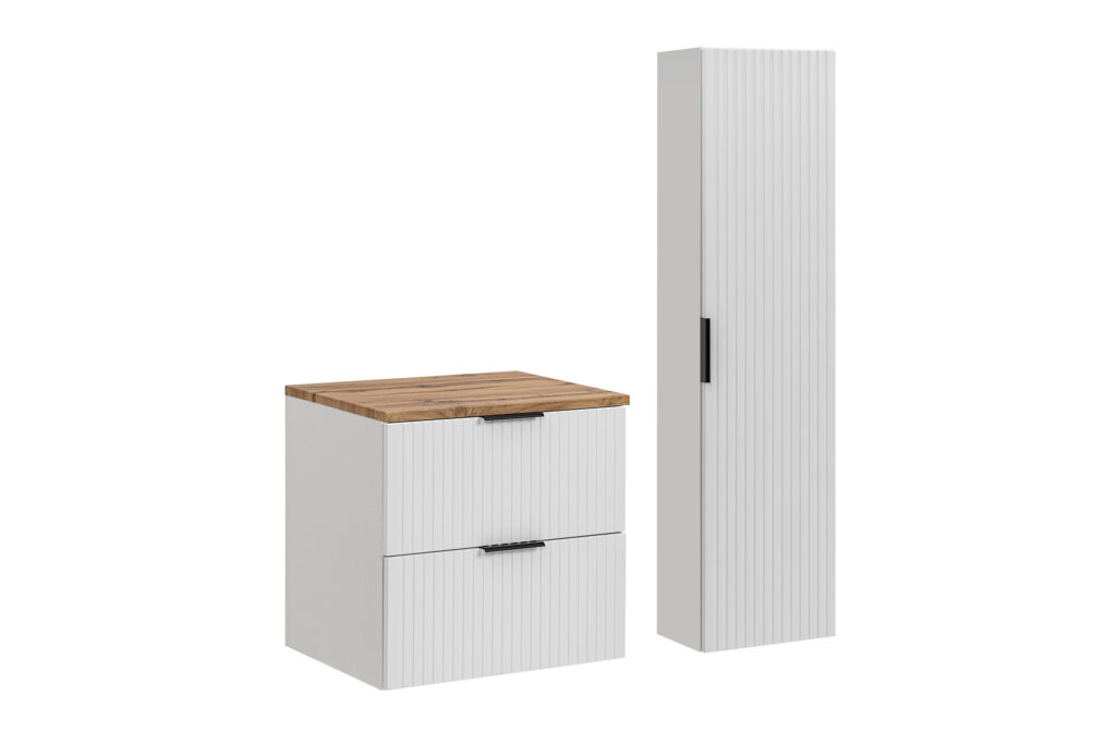 zestaw łazienkowy 60 cm biały mat