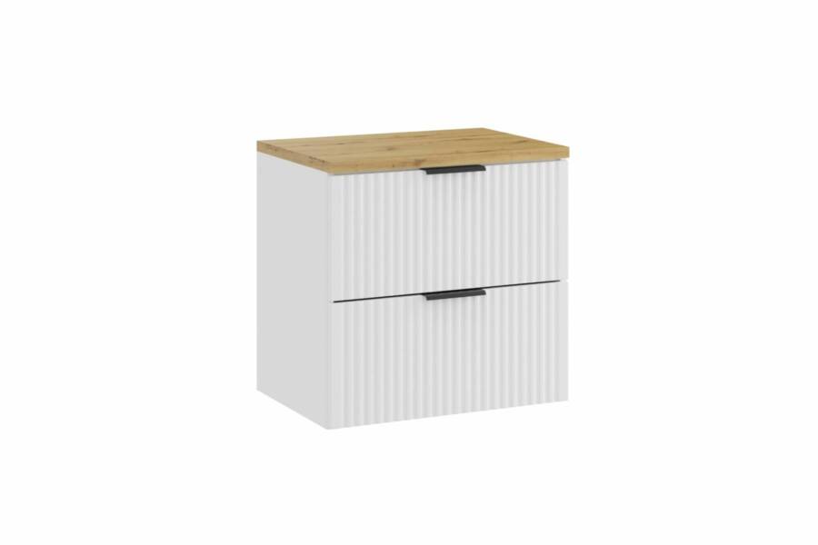 szafka łazienkowa 60 cm biały mat z blatem