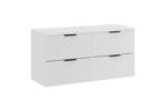 zestaw mebli łazienkowych 120cm biały mat ryflowany