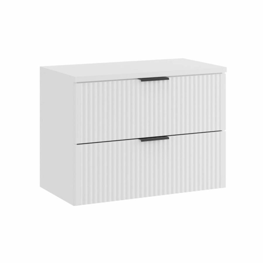 szafka łazienkowa 80 cm biały mat z blatem
