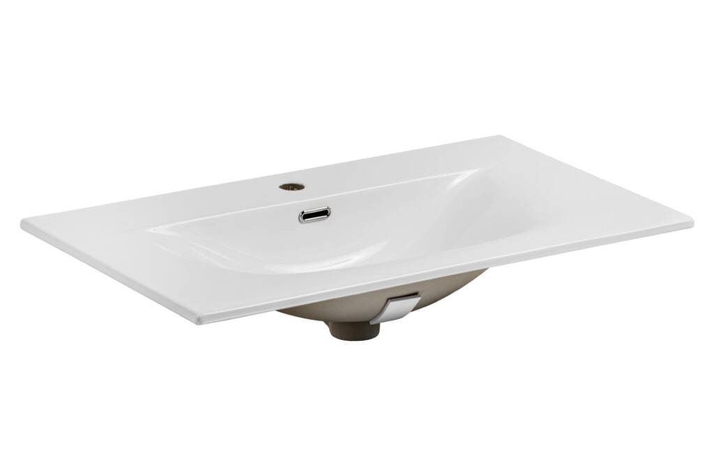 umywalka ceramiczna biała połysk 80 cm
