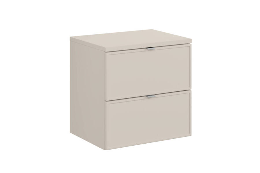 Szafka łazienkowa 60 cm kaszmir z blatem 2 szuflady nowoczesna 1