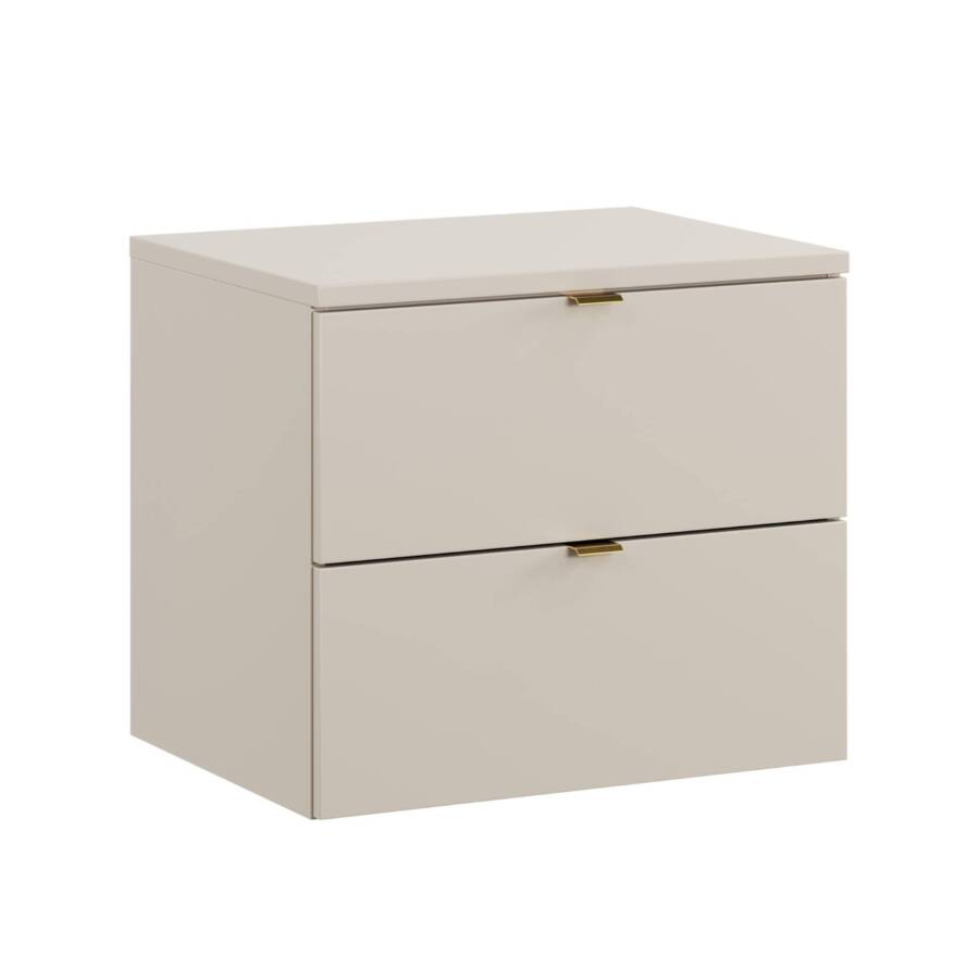 Szafka łazienkowa 60 cm kaszmirowy mat z blatem