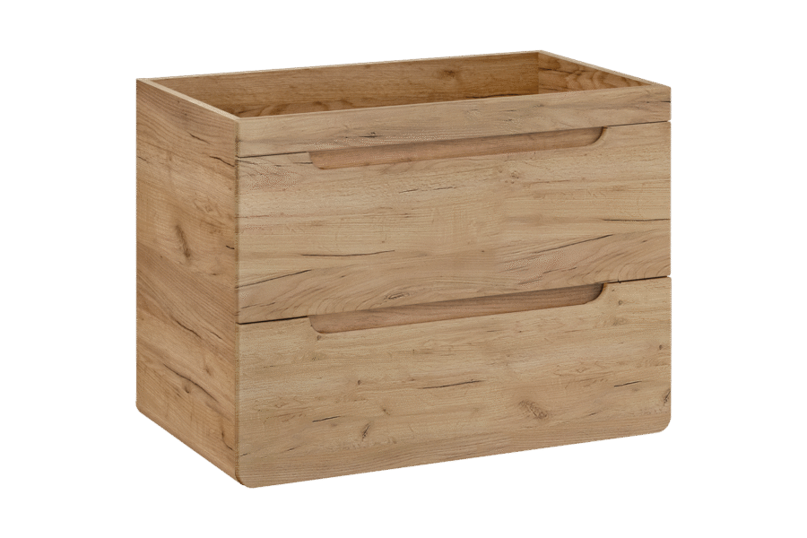 szafka łazienkowa pod umywalkę 80 cm dąb craft 2 szuflady Szafka łazienkowa pod umywalkę 80 cm dąb craft 2 szuflady 1