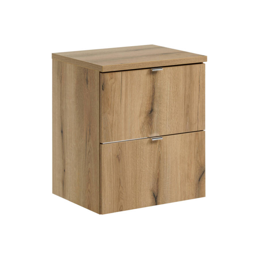 Szafka łazienkowa pod umywalkę 50 cm z blatem w kolorze dąb Coast Evoke