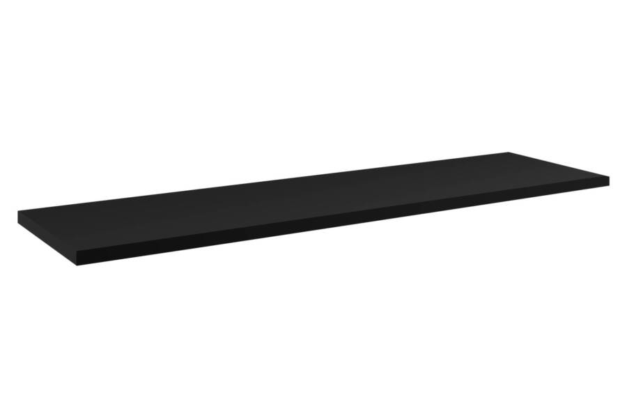 blat łazienkowy 140 cm czarny mat MDF pokryty folią PVC