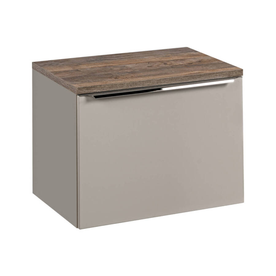 Szafka łazienkowa 60 cm front szary blat Dąb Santa Fe Vintage