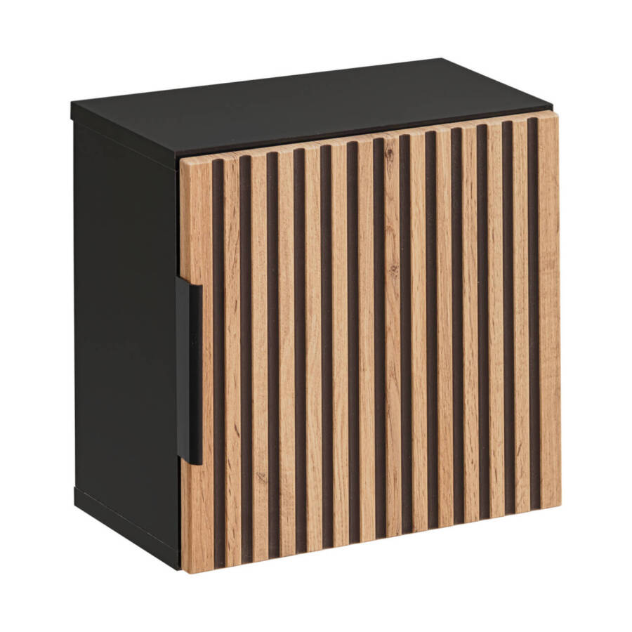 Szafka wisząca 35x35 Qubik dąb wotan lamele loft łazienka nowoczesna