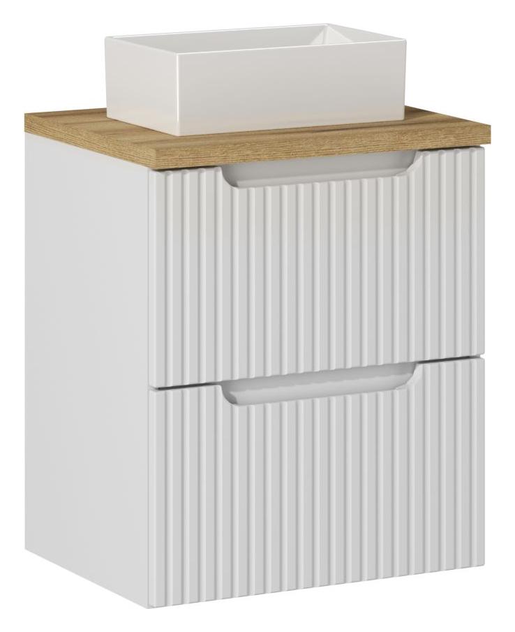 5e1bef87-ea08-4b34-bc82-9142b824c763.jpg Szafka łazienkowa z umywalką nablatową 50 cm biały mat + blat dąb 1