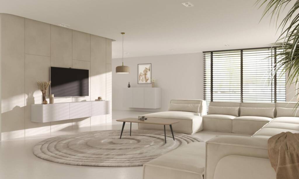 komoda wisząca biała 160 cm aranżacja