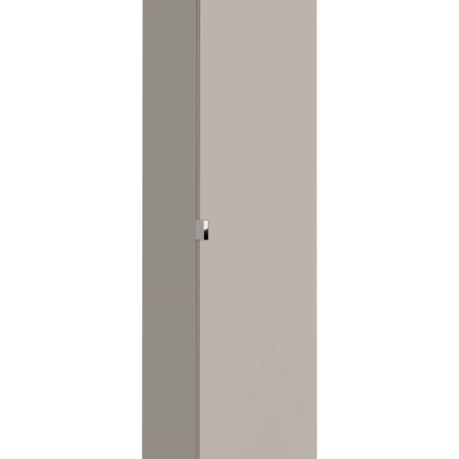 Szafka łazienkowa wysoka 160 cm szary 1 drzwi 2 szuflady nowoczesna