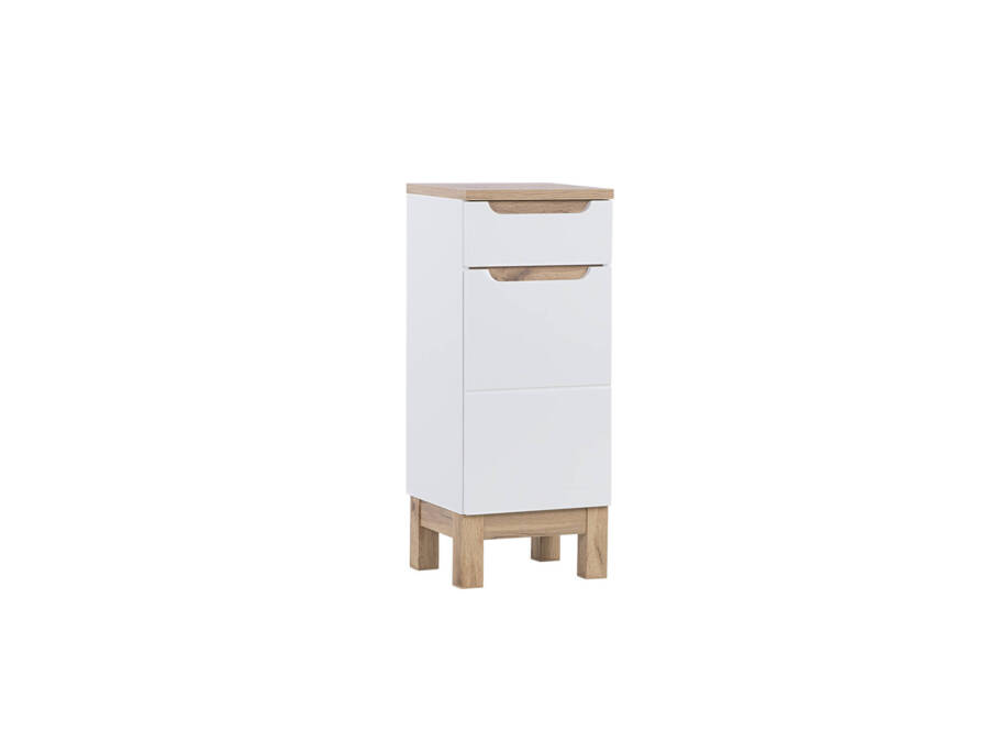 89edf5b5-47c7-4d4c-8712-abf519f1363c.jpg Szafka łazienkowa stojąca 35 cm biała połysk dąb 1 drzwi 1 szuflada 1