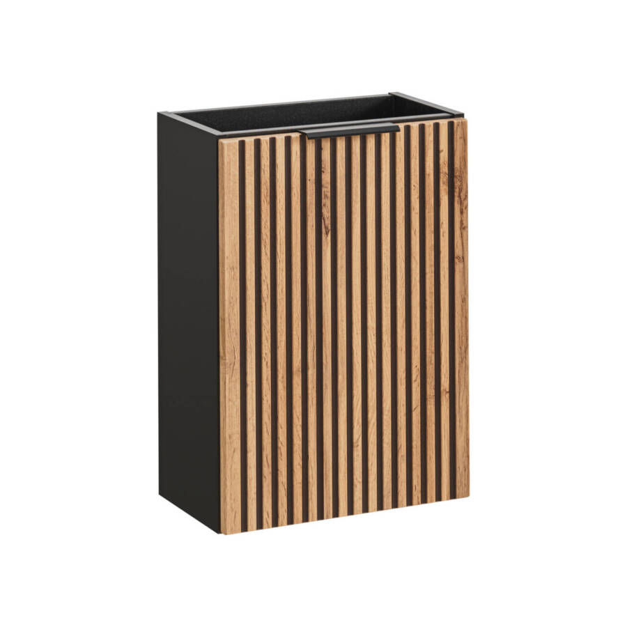 Szafka pod umywalkę 40 cm – dąb wotan / szary skalny