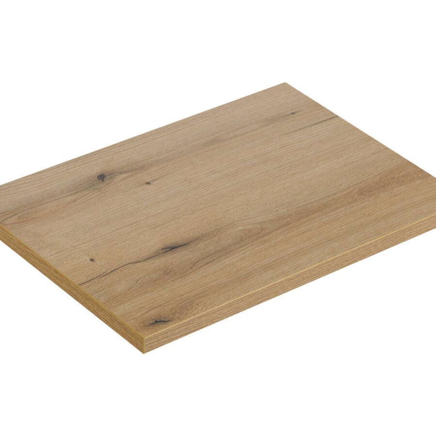 Blat łazienkowy 70 cm dąb Coast Evoke do szafek z umywalką nablatową