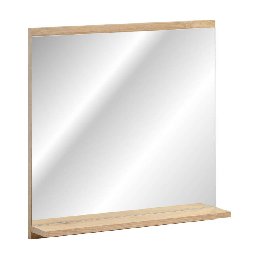 Lustro łazienkowe 60 cm z półką w dekorze dąb Coast Evoke