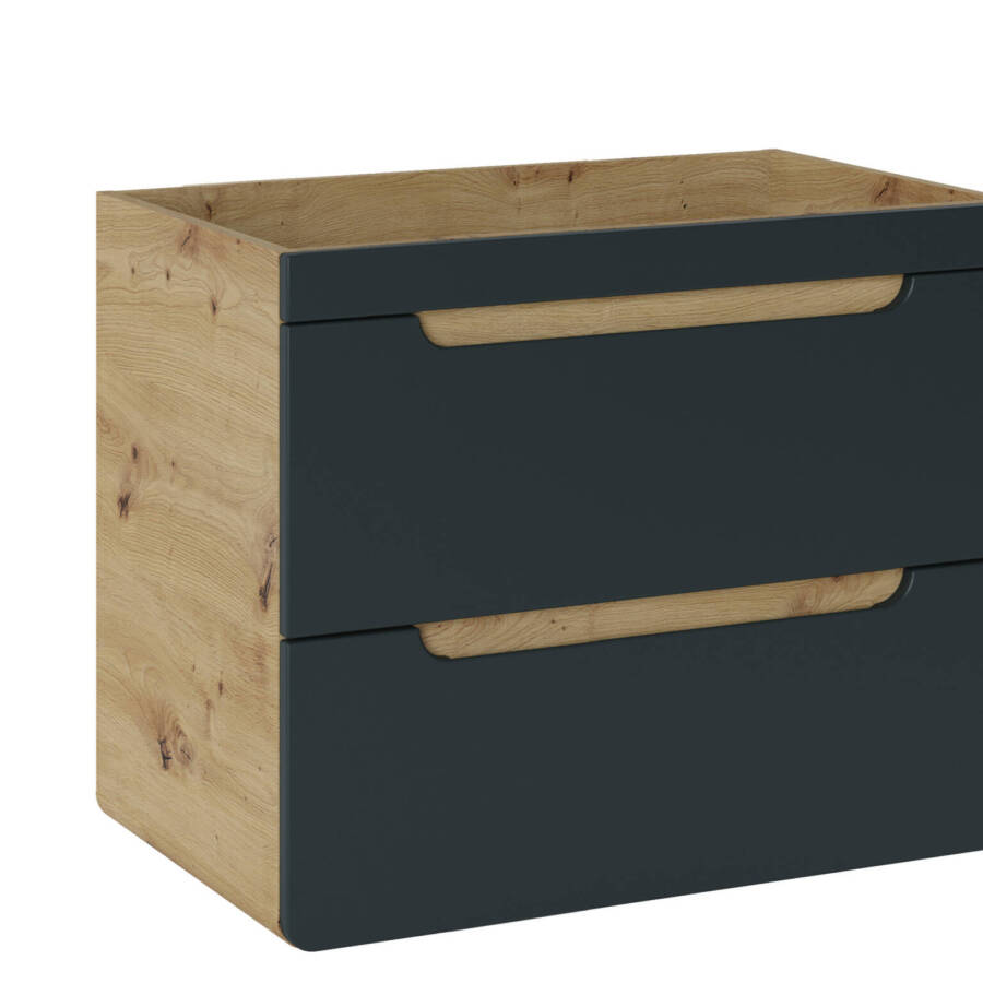 Elegancka szafka łazienkowa 70 cm z dwiema szufladami, praktyczna i stylowa