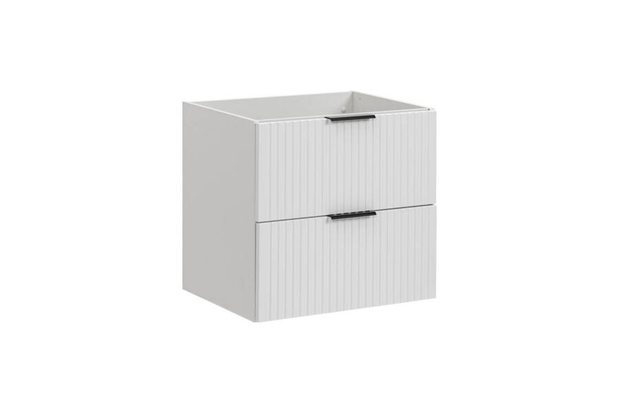 Szafka łazienkowa pod umywalkę biały mat 60 cm z 2 szufladami 1