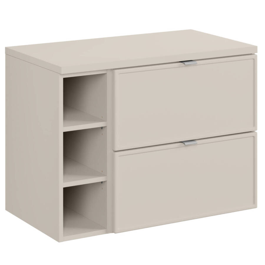 Szafka łazienkowa 80 cm z blatem i modułem bocznym
