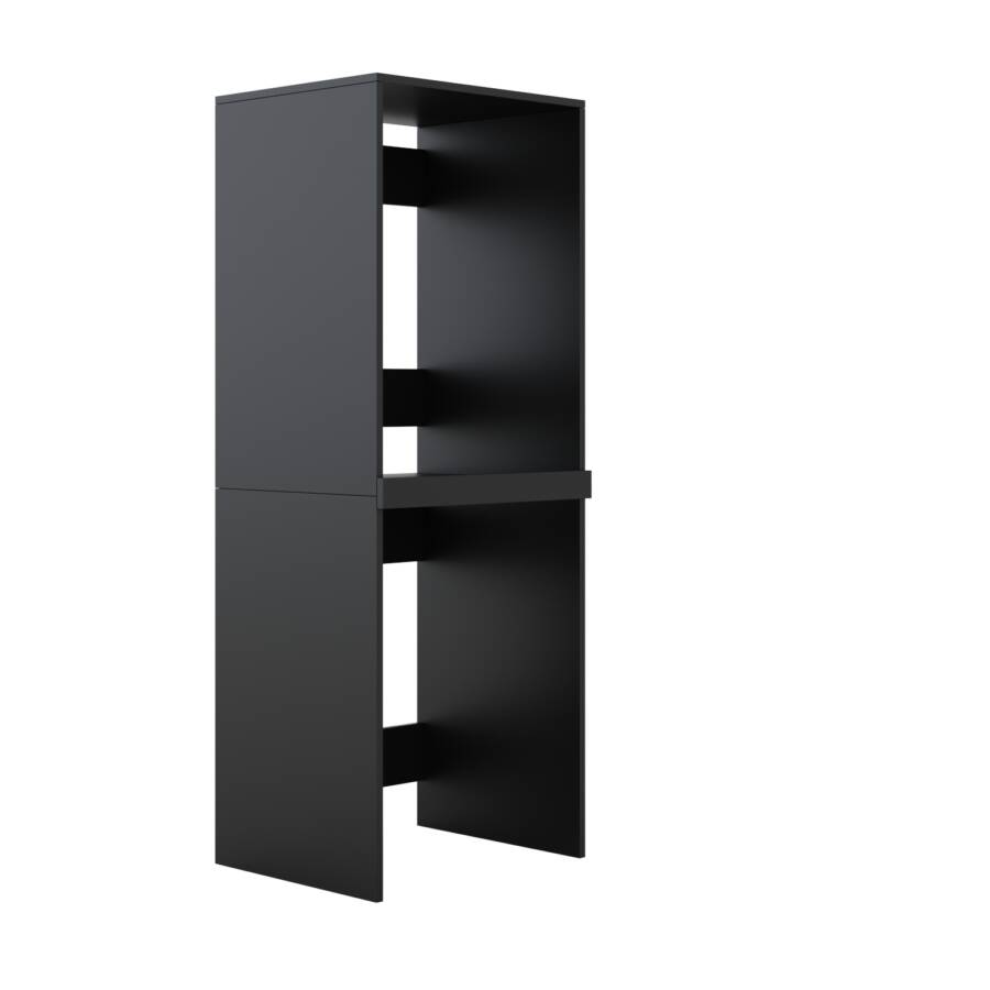 Szafka na pralko suszarkę czarna mat nowoczesna oszczędność miejsca